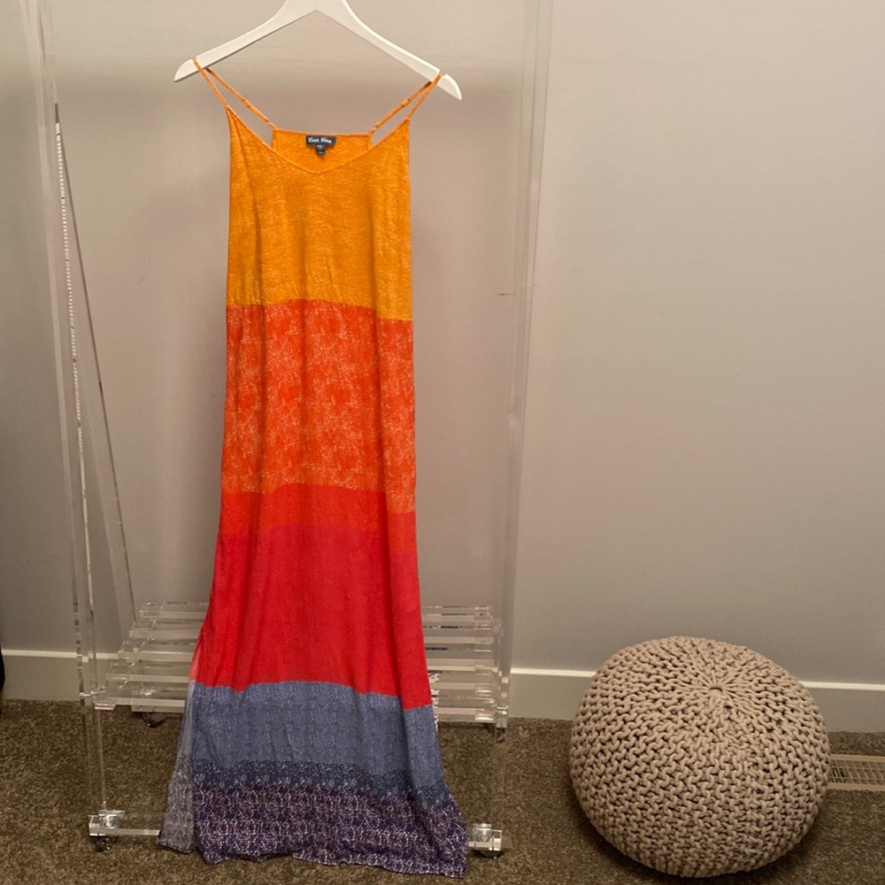 Fleur Bleue Maxi Dress
